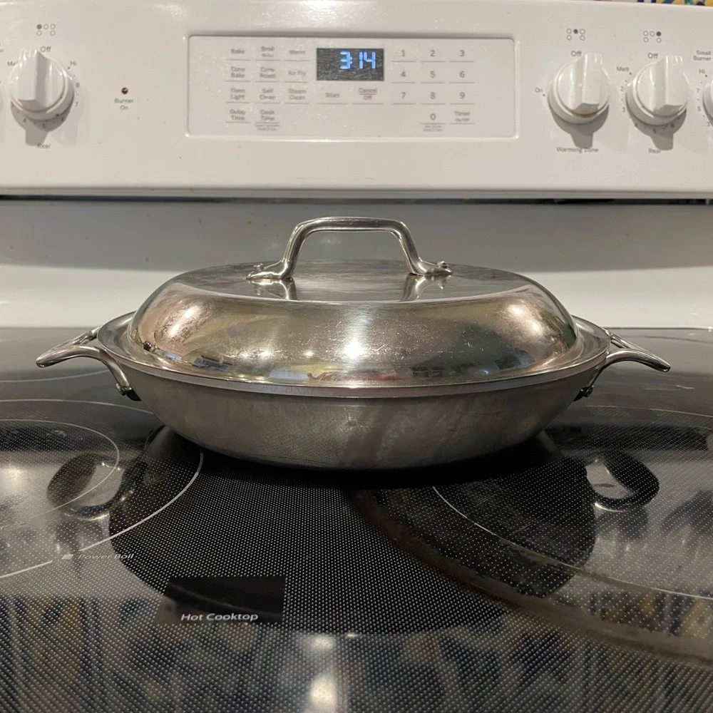 🥘HP🥘All Clad Petite Master Chef Braiser Pan wLid - Picture 5 of 7